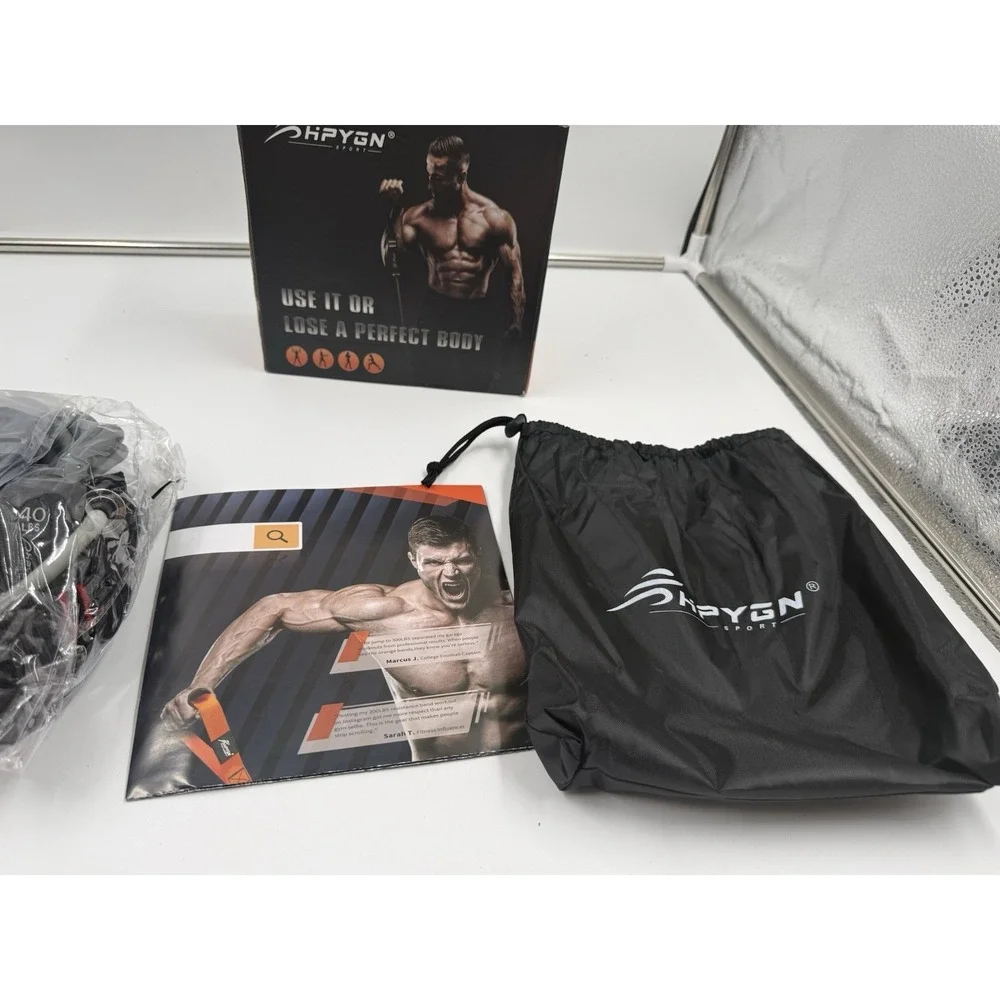 Hygn Resistance Bands Exercise Bands With Handles Fitness Bands Workout
